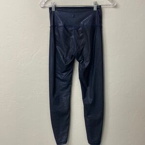Zyia blue metallic leggings size 2